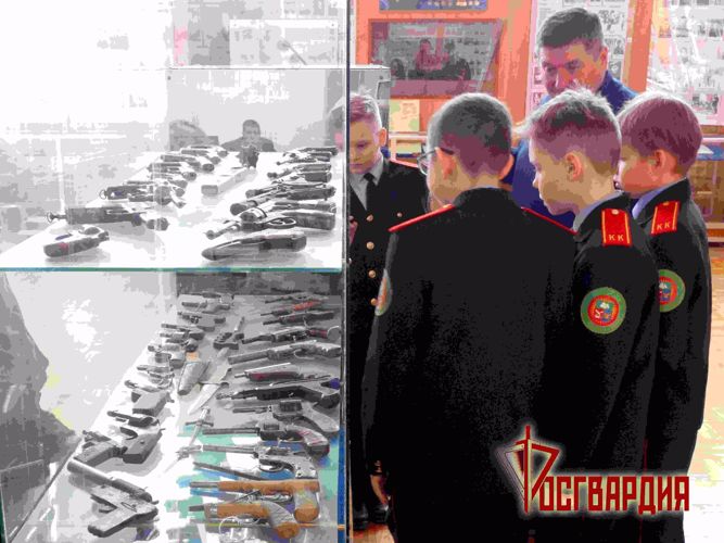 Ветераны Росгвардии организовали для подшефных экскурсию в музей истории органов внутренних дел Зауралья