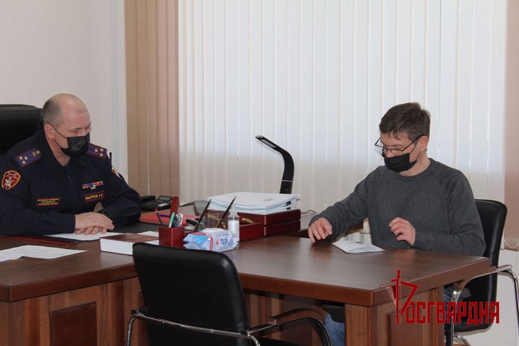 Начальник Управления Росгвардии по Курганской области провел личный прием граждан