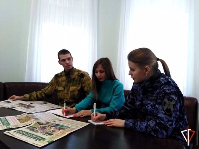 Сотрудники пресс-службы курганского управления Росгвардии встретились с журналистами издательского дома
