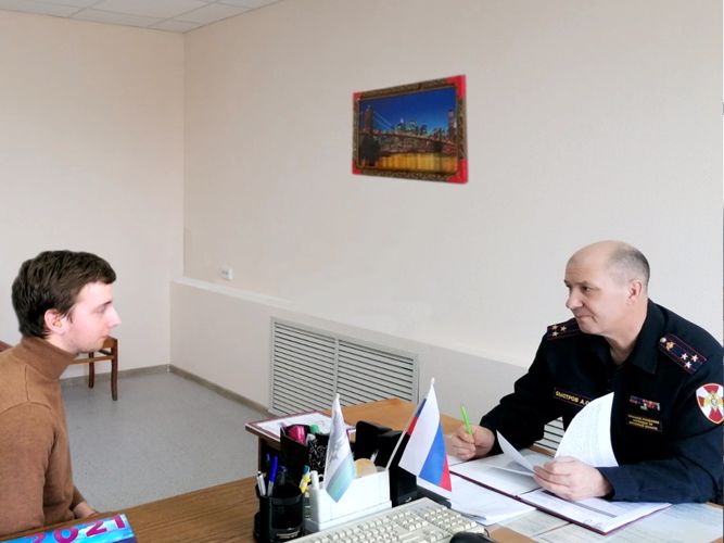Начальник курганского управления Росгвардии провел личный прием граждан