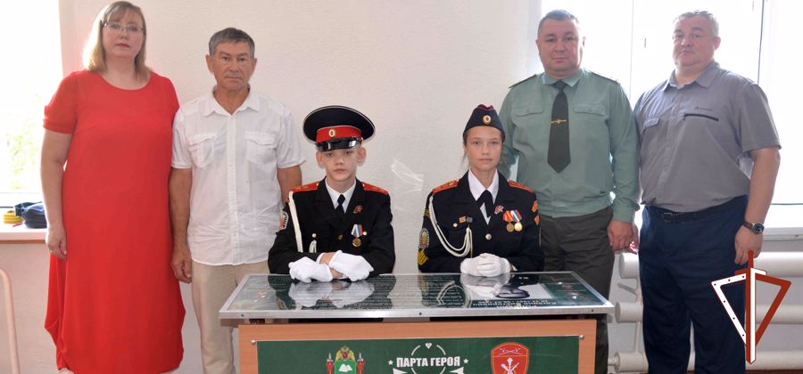 Открыта «Парта Героя» памяти первого командира курганского СОБР
