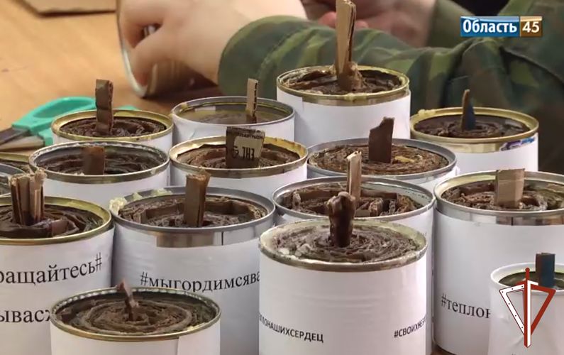 Ветераны Росгвардии и подшефные курганские школьники продолжают акцию «Своих не бросаем» (видео)