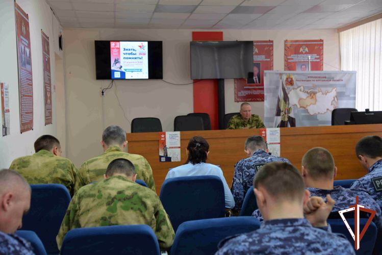 К международной исторической акции «Диктант Победы» присоединилась Росгвардия в Зауралье