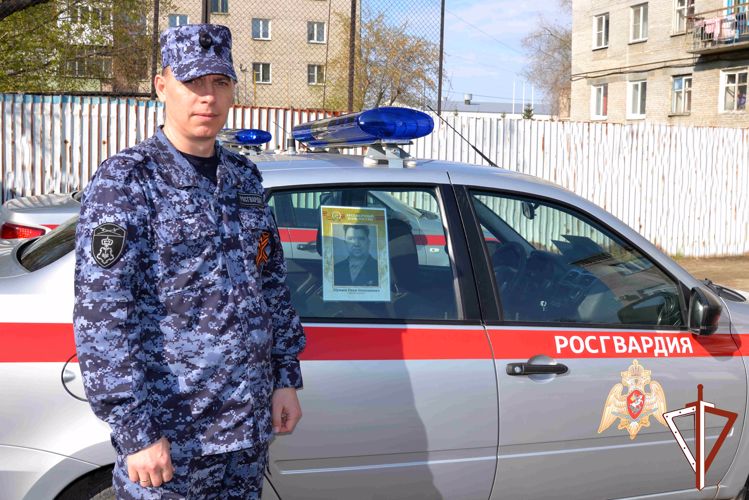 Ко Всероссийской акции «Бессмертный автополк» присоединились росгвардейцы в Зауралье (видео)