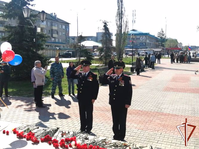 Представители Росгвардии в Зауралье приняли участие в памятных мероприятиях, посвященных 78-й годовщине Победы 