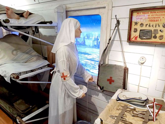 Росгвардия обеспечивает безопасность «Поезда Победы» в Курганской области