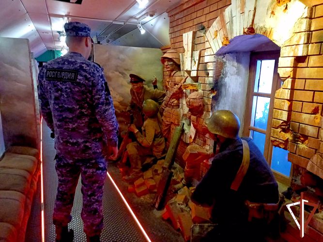Росгвардия обеспечивает безопасность «Поезда Победы» в Курганской области