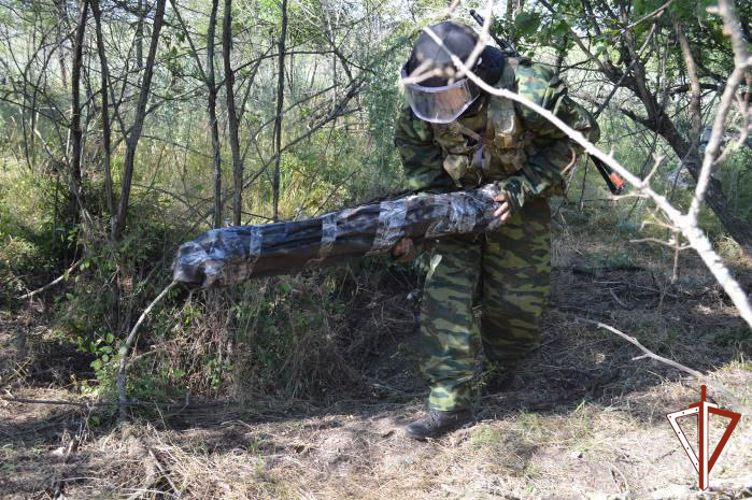 Саперы Росгвардии в ЛНР обнаружили арсенал оружия, боеприпасов и взрывчатых веществ