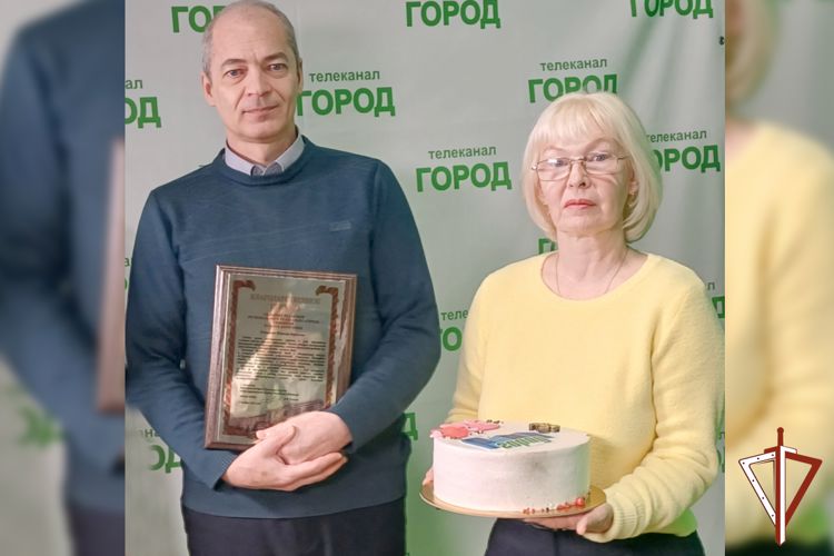 Росгвардия поздравила с годовщиной образования коллектив регионального телеканала в Зауралье (видео)