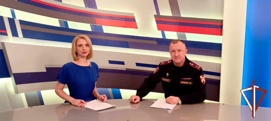 Начальник Управления Росгвардии по Курганской области подвел итоги года в эфире телеканала ВГТРК «Россия 1» (видео)