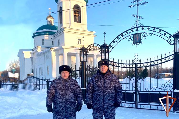Во время празднования Крещения Господня в Зауралье правопорядок обеспечили сотрудники Росгвардии