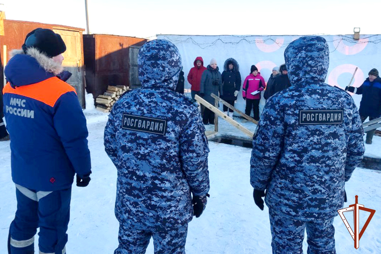 Во время празднования Крещения Господня в Зауралье правопорядок обеспечили сотрудники Росгвардии
