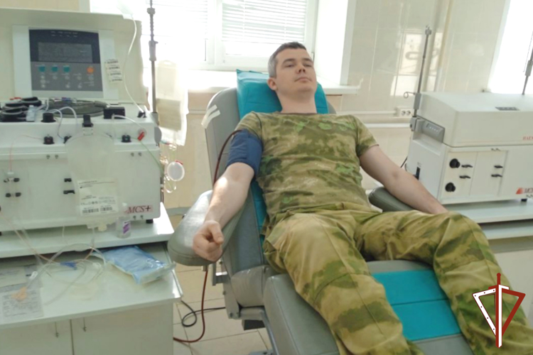 Росгвардейцы сдали кровь для пациентов больниц Зауралья