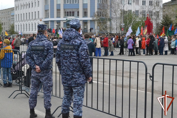 Росгвардия в Зауралье обеспечила правопорядок на праздничных мероприятиях 9 Мая 