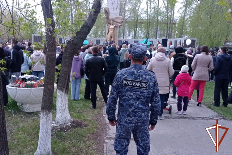 Росгвардия в Зауралье обеспечила правопорядок на праздничных мероприятиях 9 Мая 