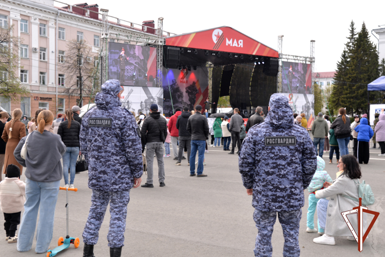 Росгвардия в Зауралье обеспечила правопорядок на праздничных мероприятиях 9 Мая 