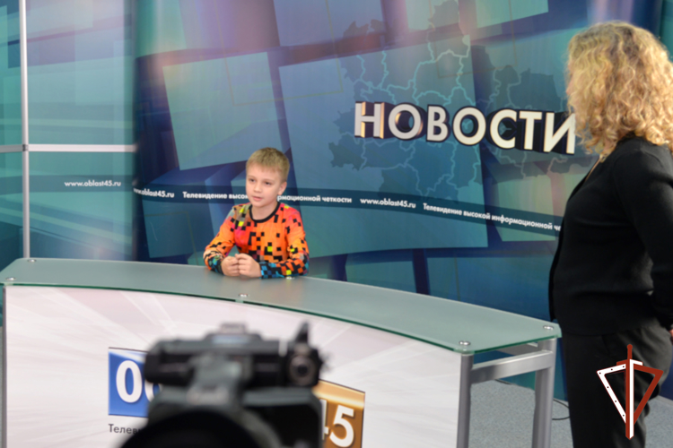 Дети росгвардейцев из Зауралья попробовали себя в роли телеведущих 