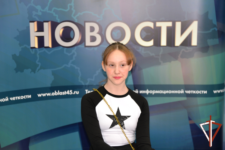 Дети росгвардейцев из Зауралья попробовали себя в роли телеведущих 