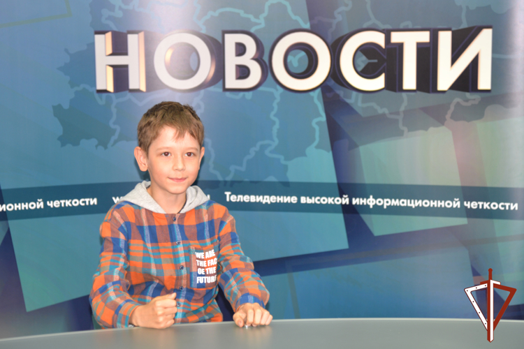 Дети росгвардейцев из Зауралья попробовали себя в роли телеведущих 