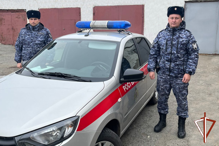 В Зауралье экипаж Росгвардии помог женщине-водителю устранить неисправность в автомобиле