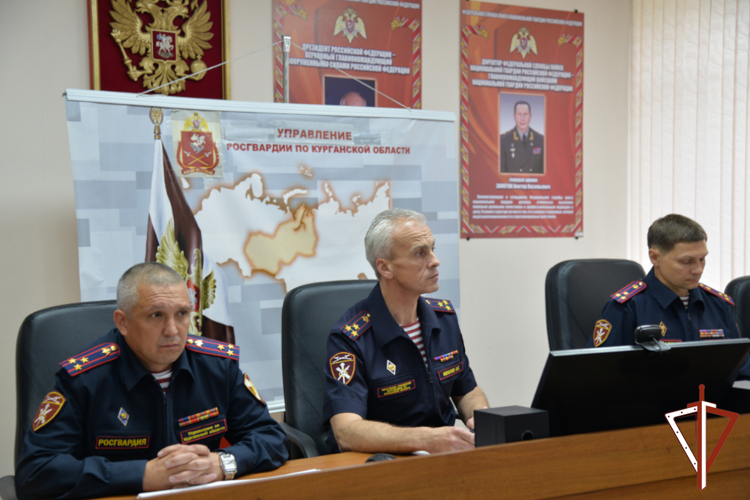 В Управлении Росгвардии по Курганской области обсудили вопросы обеспечения безопасности в майские праздники