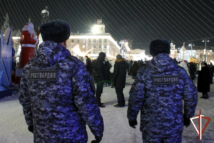 В новогоднюю ночь безопасность и правопорядок в Зауралье обеспечила Росгвардия (видео)