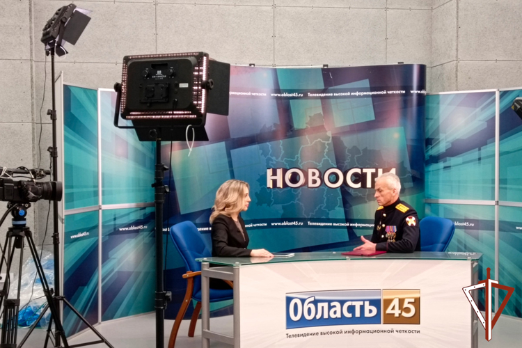 Начальник курганского управления Росгвардии дал большое интервью для телеканала «Область 45» (видео)