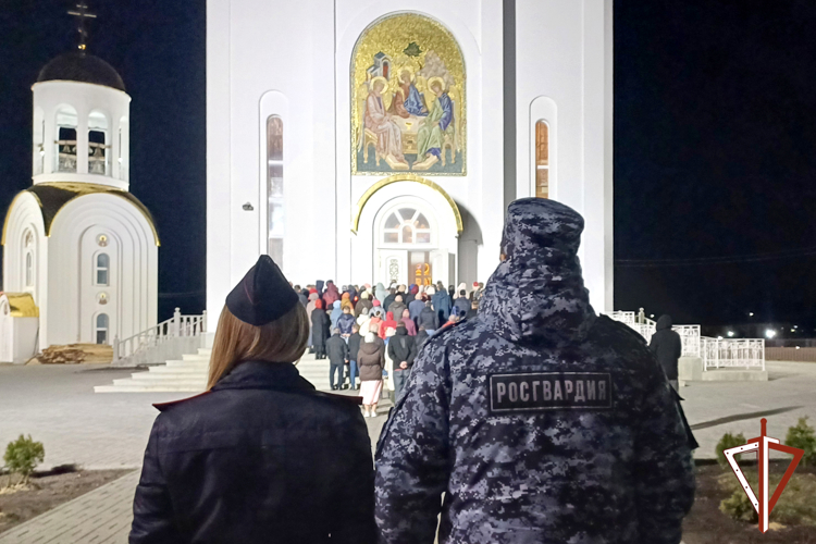 В Зауралье Росгвардия обеспечила безопасность празднования православной Пасхи